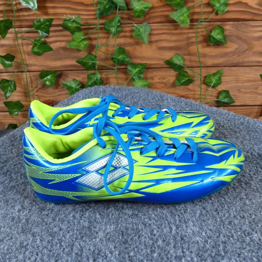 Lotto Forza Jr BGS Unisex Athletic Soccer Cleats Size 12.5C Field Blue Green_3